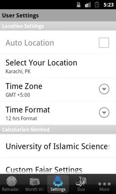 Ramadan Times android App screenshot 5